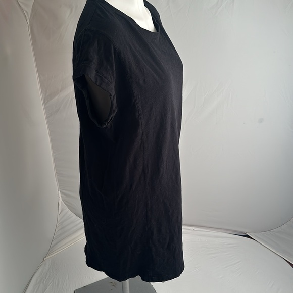 Bobi black short sleeve casual cotton dress - Picture 2 of 9